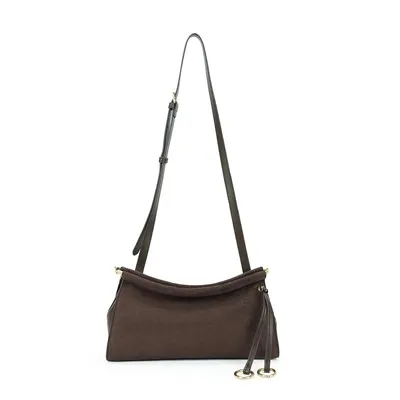 Bolso baguette en marrón oscuro